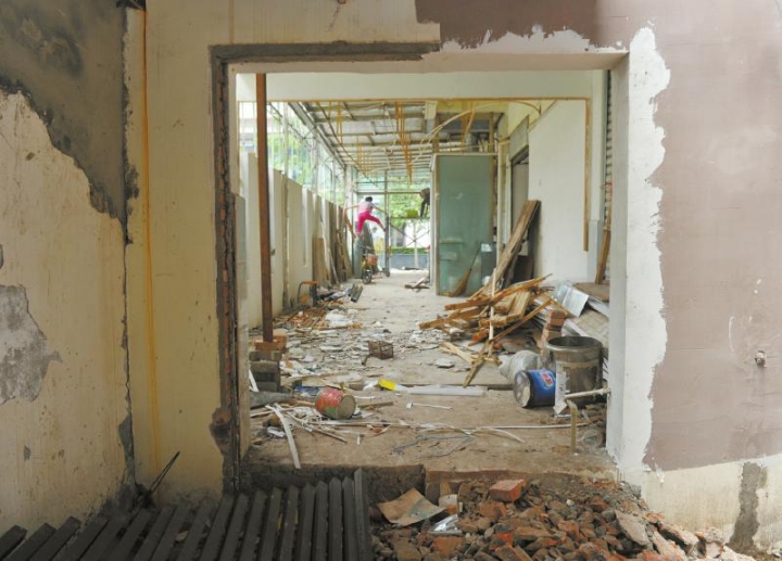 南糠市街违建被要求整改却还装修 承租人称不会拆