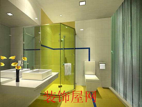 田园卫生间瓷砖颜色搭配设计