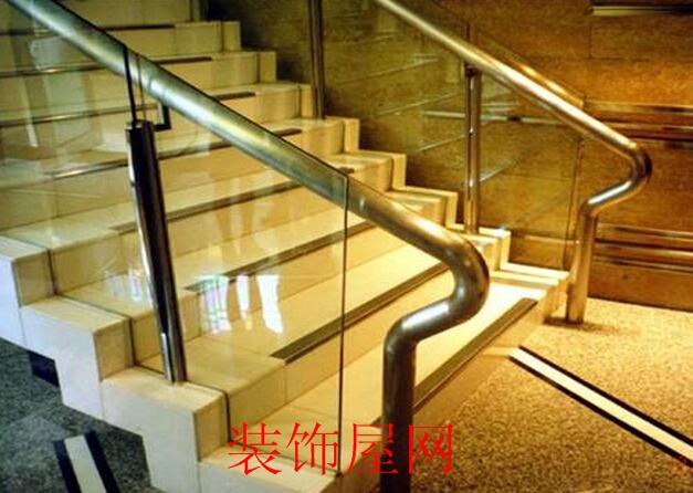 玻璃楼梯扶手图片 钢化玻璃楼梯扶手