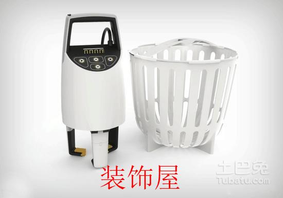 超便携新式洗衣机亮相 仅有普通水桶大小