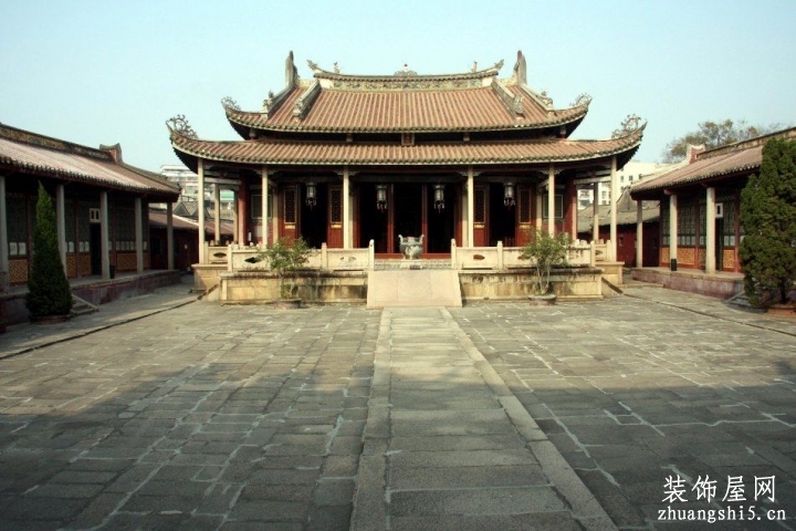 孔庙室内青砖图片