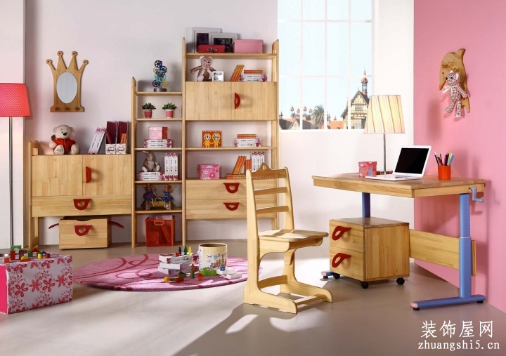 儿童家具书桌室内效果图
